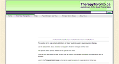 Desktop Screenshot of definitions.therapytoronto.ca