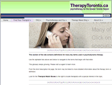 Tablet Screenshot of definitions.therapytoronto.ca